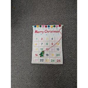 Merry Christmas Advent Calendar Countdown Snowflakes Christmas Tree 20*15"